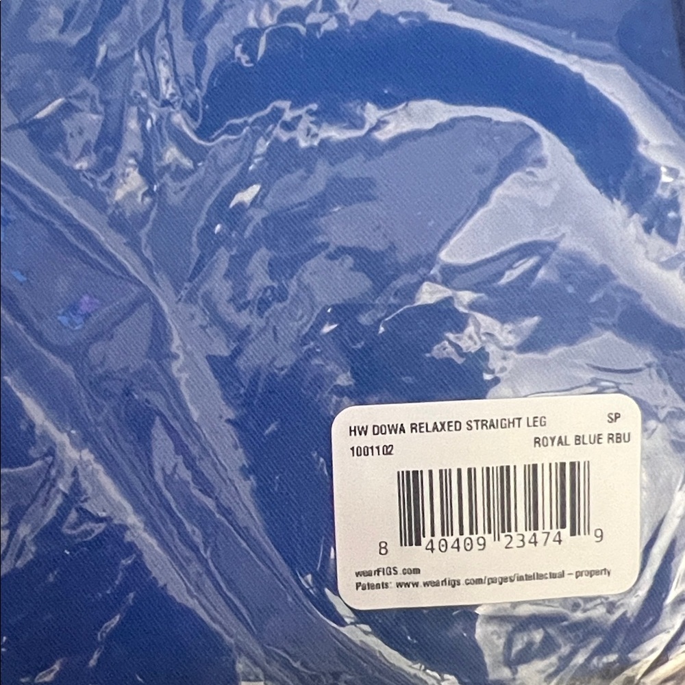 New Figs Royal Blue Scrub Pants size: s petite - Picture 2 of 4